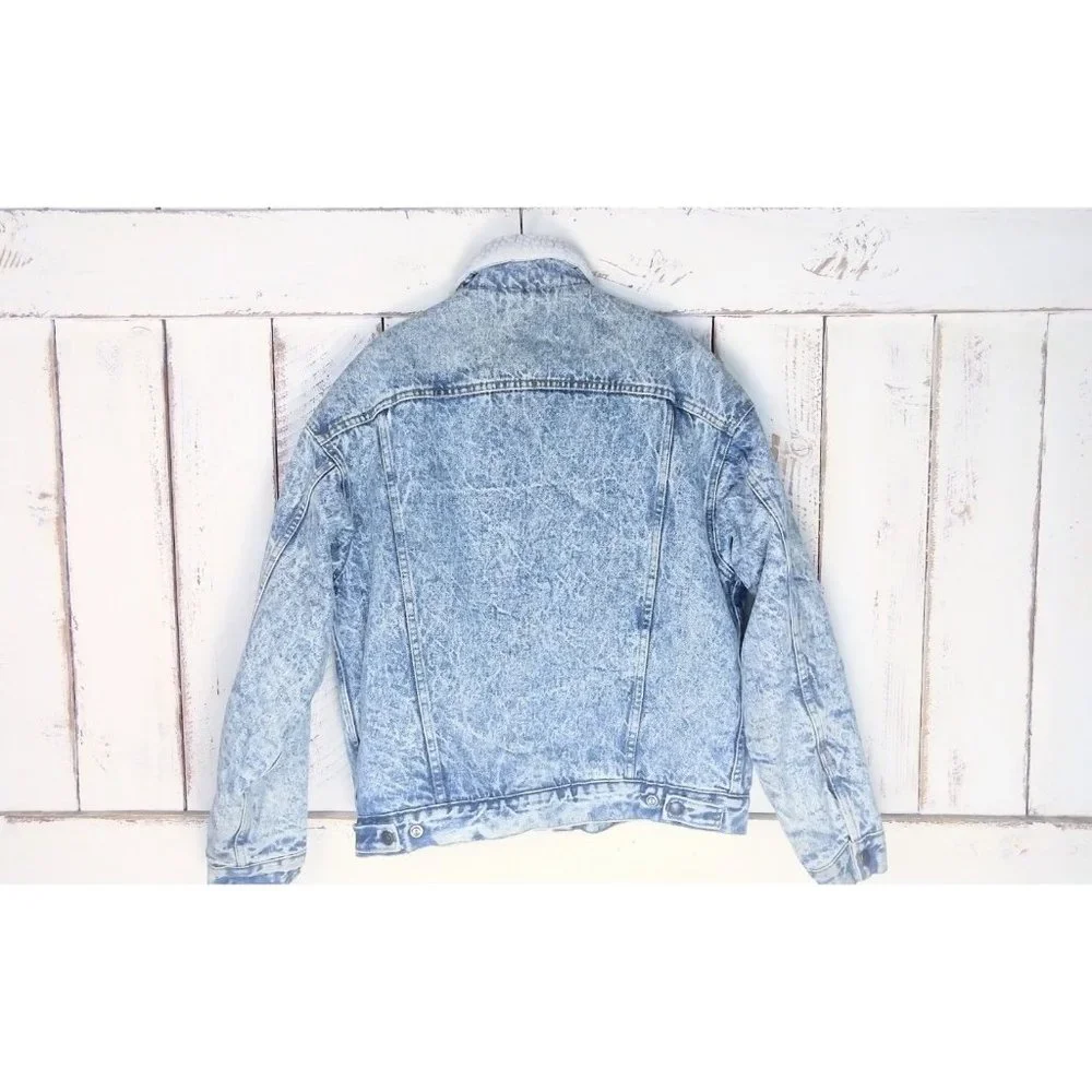 Vintage Levis denim trucker red tab acid wash jean jacket - Picture 5 of 5